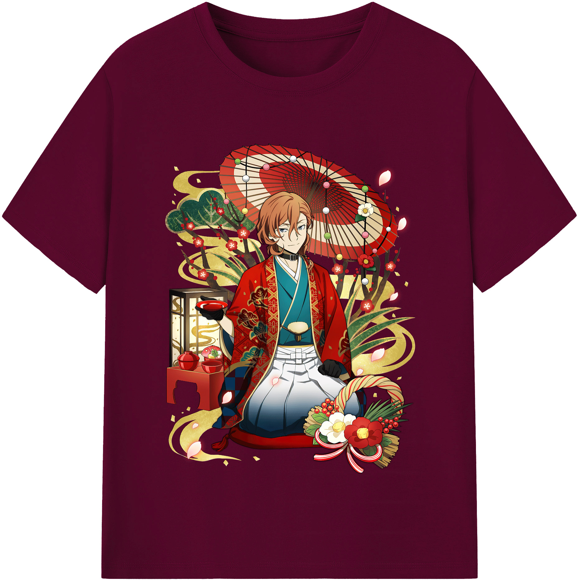 （画像用） 文豪ストレイドッグス Bungo Stray Dogs レディースカジュアルプリントTシャツ（綿100％）